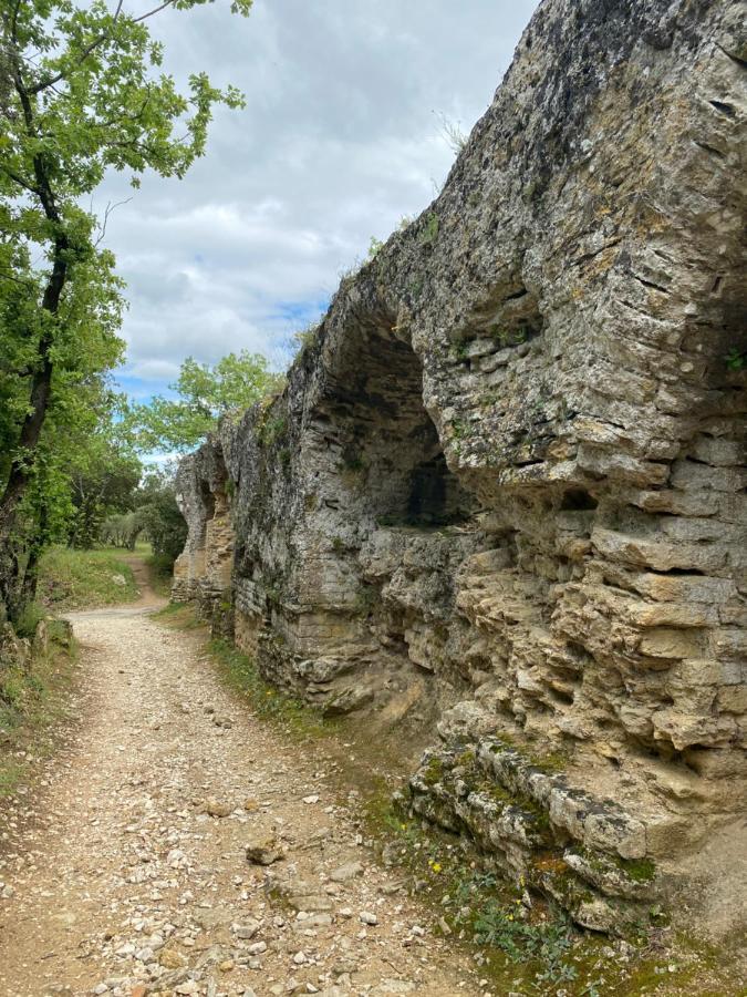 Studio Havre De Paix Au Pont Du Gard Piscine Et Jacuzzi Chez Valerie Payre Vers Pont du Gard Exterior foto